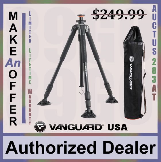 VANGUARD AUCTUS 283AT TRIPOD HANDLES 30.9lbs NEW 026196339472  