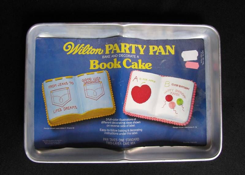 Wilton BOOK Party Cake Pan, 1977, # 502 7466, Retired  