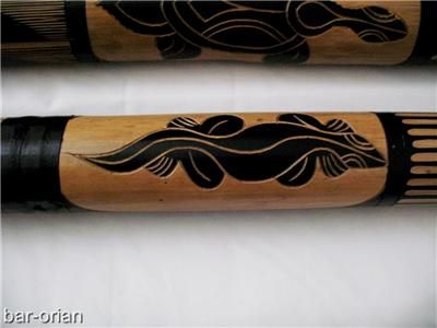 47 LIZARD/TURTLE HANDCARVED Aborigin Didgeridoo WW SHP  