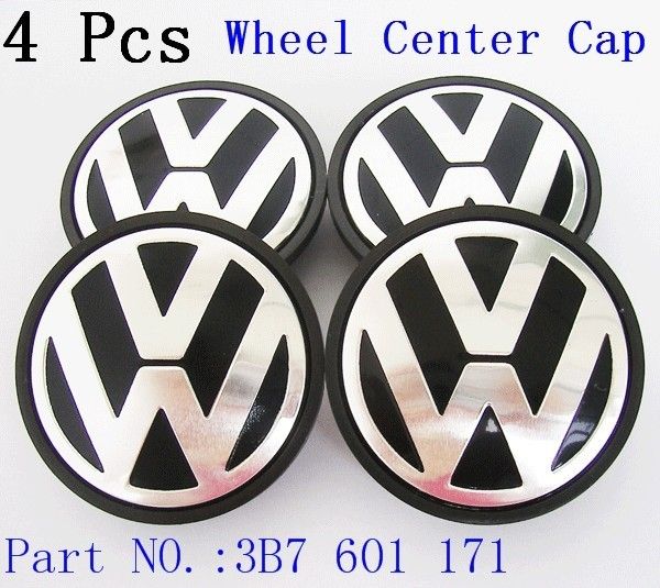 VW Emblem POLO JETTA PASSAT Bora Wheel Center Hub Caps Cover 65mm 4pcs 