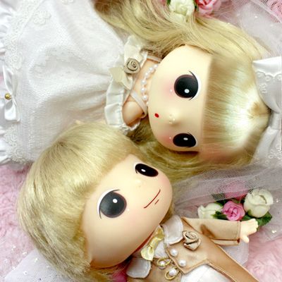 Lovely Cute Doll Figure DDUNG & BONG GU Wedding Couple  