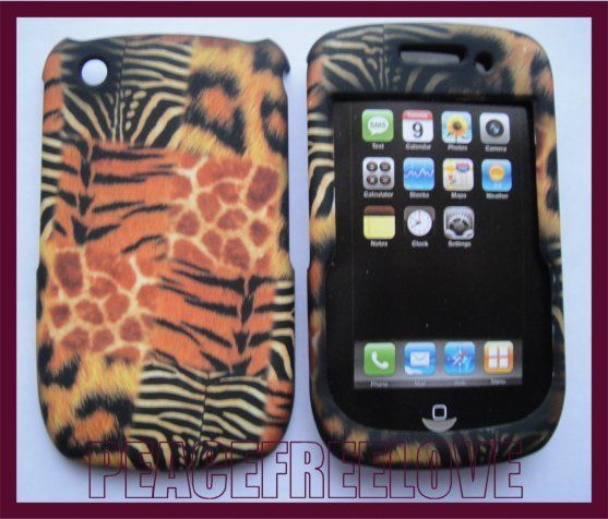   Leopard Zebra Print Hard Case Cover for BlackBerry Curve 3G 9300 9330
