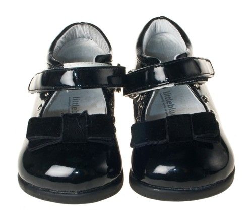 Girls Toddler Black Patent Leather Shoes sizes 6 10 NEW  