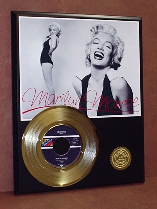 MARILYN MONROE 24kt GOLD 45 RECORD LTD EDTION / 600 ARTISTS IN  