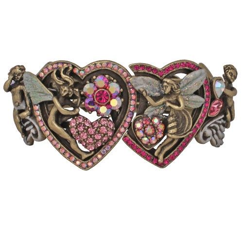   Heart Cuff Bracelet Valentines Day Hearts Pixie Love Gift  