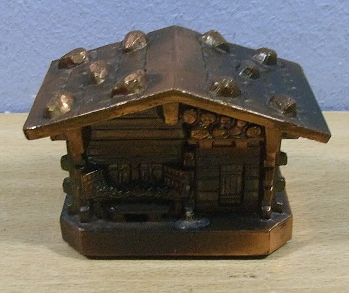 Vintage Trinket Box Black Forest House #AK  