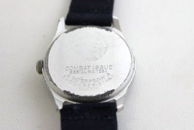 Vintage Vietnam Era Combat Issue Blue Dial Watch  