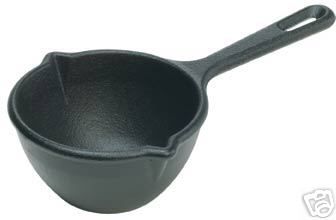 Cast Iron Melting Pot   Made in USA   Bullet Lead Ladle  