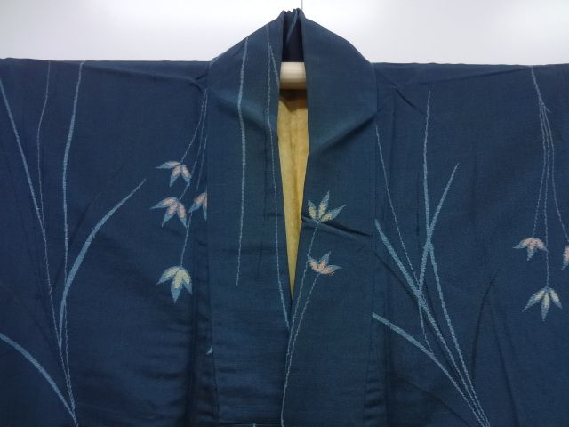 20358# Japanese KIMONO SILK / VINTAGE OMESHI KIMONO / WOVEN FLOWER 