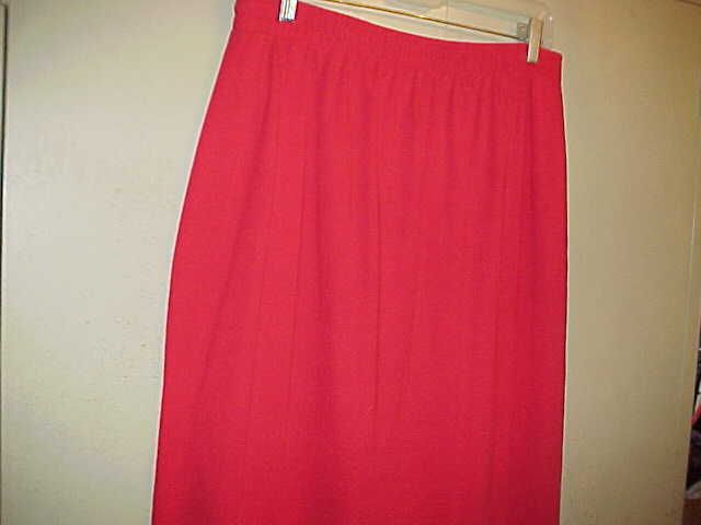 Weekenders Long Red Career Skirt XL 1X TALL  