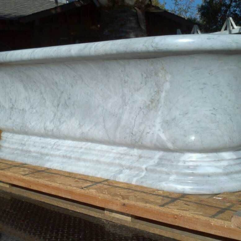 STONE FOREST CARARA MARBLE BATH TUB  